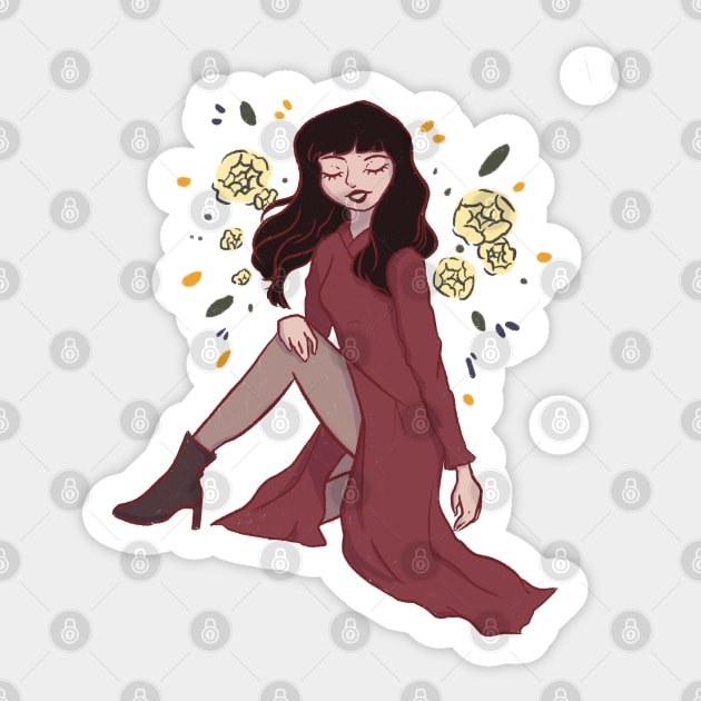 ao dai power Sticker by renaesense